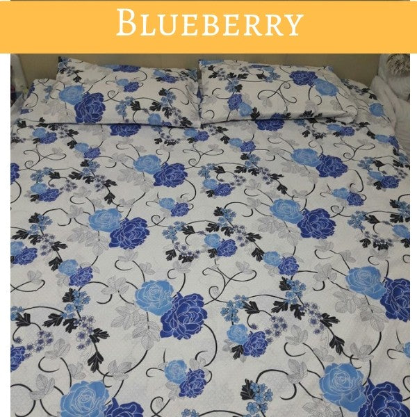 Bračna posteljina „Blueberry“ sa čaršafom na lastiš