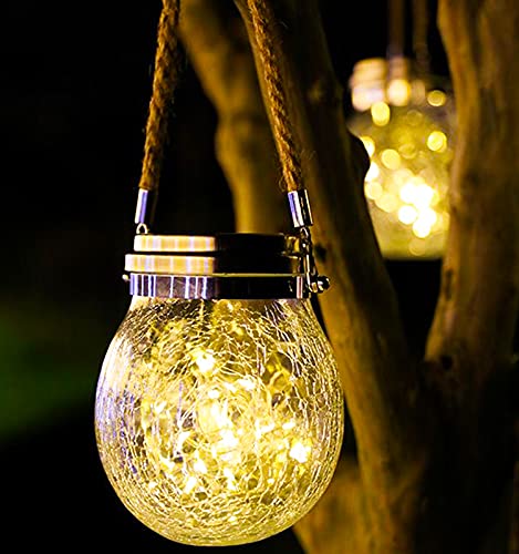 Solarni fenjer lampa, staklena lampa u obliku tegle