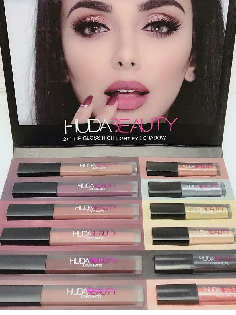 HUDA Beauty - Tečni mat ruževi i senke za oči