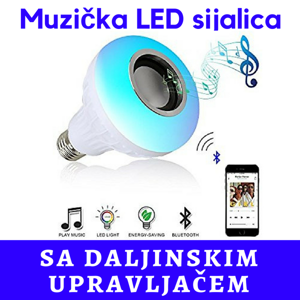 LED Muzička Sijalica sa 16 boja i daljinskim upravljačem!