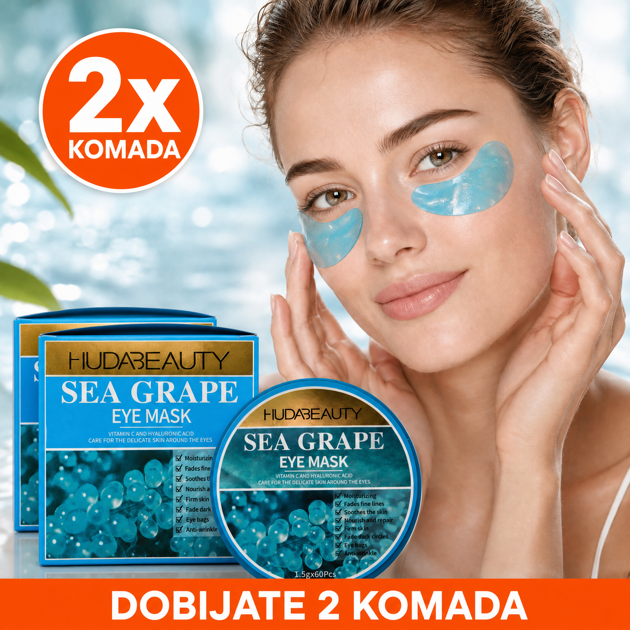 Maska za podočnjake i umorne oči Sea Grape
